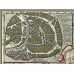 «Карта России»  с гравюры Гесселя Герритса (Амстердам, 1614 г.),  изданная Вилемом Блау в 1630-е годы